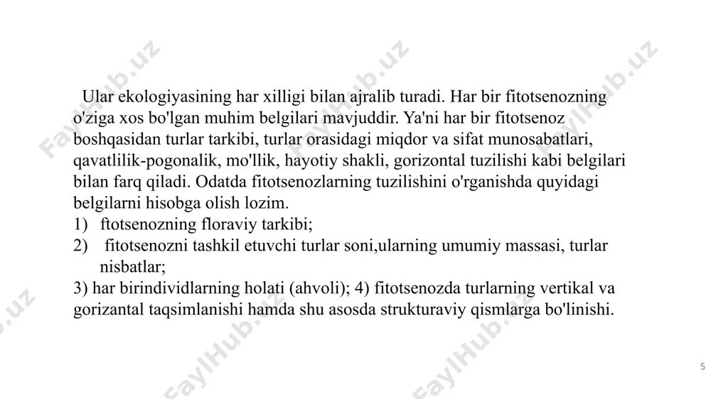 fitotsenoz strukturasi - Page 5