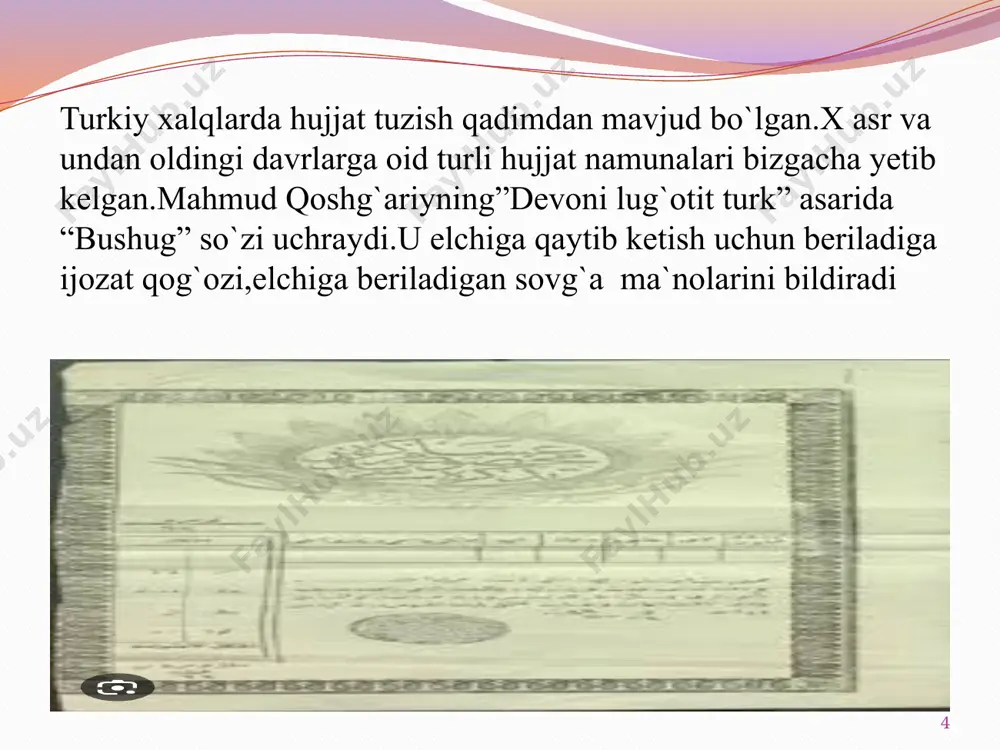 davlat tilida ishyuritish fanidan taqdimot - Page 4