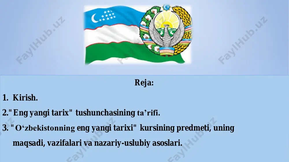 uqur o‘rganishga kuchli turtki bo‘ldi. unda respublika rahbari sifatida islom abdug‘anievich karimovning mustaqillik masalasidagi qat’iy pozitsiyasim aniq tarixiy hujjatlar asosida ko‘rsatib berilgan. sirasini aytganda, ushbu kitob - eski tizimni buzish paytida, erkin va mustaqil hayot yo‘lida paydo bo‘lgan savollarga javoblarni o‘z ichiga oladi. shu jihatdan ham u juda ko‘p faktik va tahliliy materiallarni o‘z ichiga olgan ensiklopedik asardir. kitobga kiritilgan har bir tarixiy hujjatda o‘sha tashvishli zamonning ritmi seziladi, muallifning o‘sha tarixiy voqealarga dahldorligi va bevosita ishtirokchisi sifatidagi munosabati aks ettiriladi. bir so‘z bilan aytganda, ushbu kitob yaqin o‘tmish tarixining haqiqiy tasvirini to‘la aks ettirigani bilan ham qadrlidir. ko‘pgina mutaxassislarning fikriga ko‘ra, o‘zbekistonning zamonaviy tarixi 1989 yildan boshlanadi. mazkur sana bilan bog‘liq voqealar - sovet totalitar tuzumining so‘nggi o‘n yilligidan boshlab chuqur inqiroz pallasiga kirganligi, xususan, respublikalarning milliy, iqtisodiy, ijtimoiy manfaatlariga e’t bilan xarakterlanadi. o‘zbekiston tarixidagi ushbu murakkab davrda siyosiy sahnada yangi shakllangan lider - islom abdug‘anievich karimov paydo bo‘ldi. …