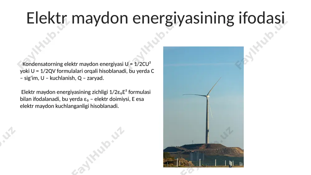 elektr maydon energiyasi - Page 5