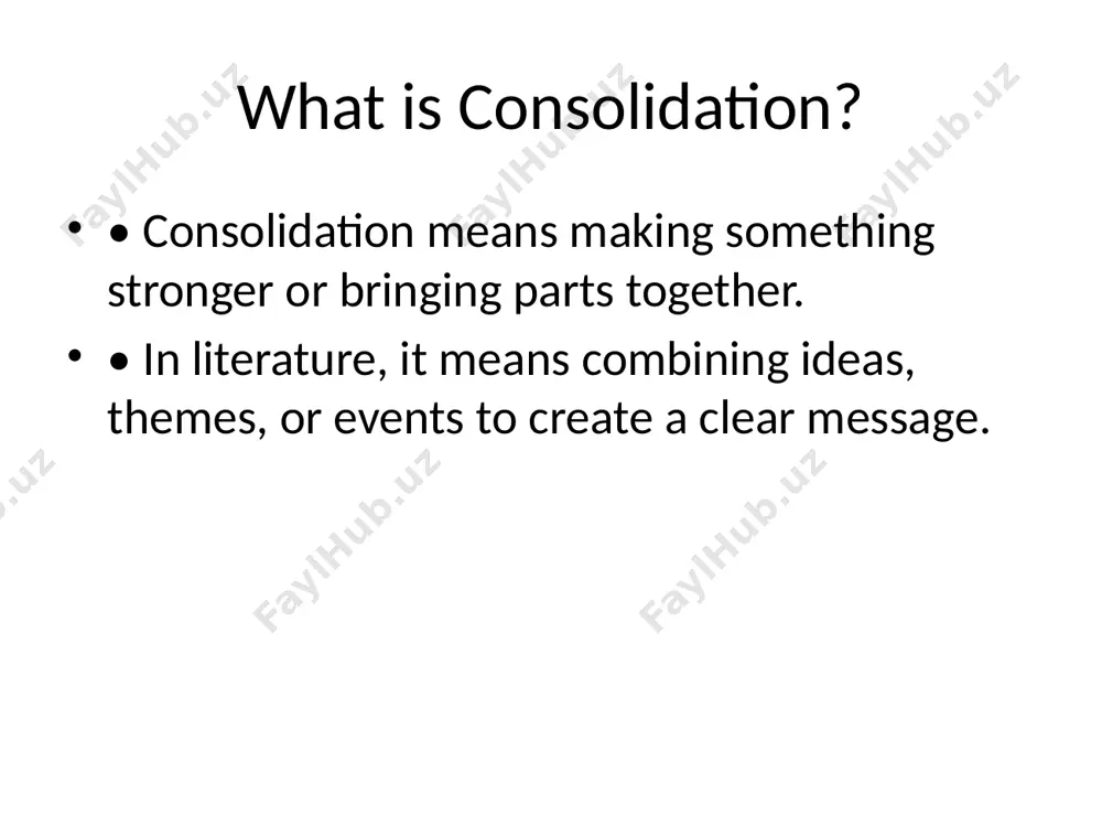 consolidation in literature - Page 2