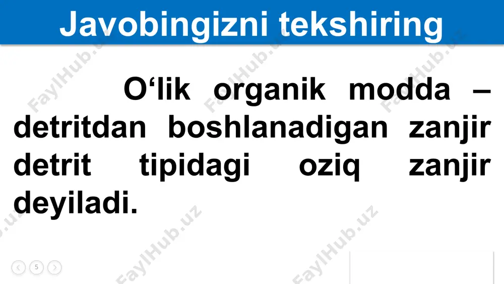 oziq zanjiri va oziq to‘rini tuzish - Page 5