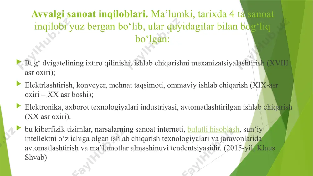 amkorlikni rivojlantirish va milliy brendlarni qo‘llab-quvvatlash chora-tadbirlari to‘g‘risida”gi qaroriga ko’ra savdo-sanoat palatasi hamda investitsiyalar, sanoat va savdo vazirligining tadbirkorlik subyektlarining “o‘zbekistonda ishlab chiqarilgan” (“made in uzbekistan”) yorlig‘i ostida xalqaro brendlarning global qo‘shilgan qiymat zanjiriga kirishini rag‘batlantirish hamda milliy sanoat brendlarini qo‘llab-quvvatlash dasturini amalga oshirish ma’lumki, mamlakatimiz sanoatining raqobatbardoshligi mehnat resurslarining sifati, sanoat firmalari, oliy o‘quv yurtlari va ilmiy-tadqiqot institutlari o‘rtasidagi aloqalarning mustahkamligi, xorijiy texnologiyalarni ijobiy o‘zlashtira olishi, ishlab chiqarish texnologiyalarini ommalashtirish tezligi kabi omillarga tobora ko‘proq bog‘liq. sanoatdagi texnologik va boshqa innovatsiyalar: ichki bozor sig‘imi va sanoat mahsulotlarining ichki iste’molchilarining uning sifat ko‘rsatkichlariga bo‘lgan talab darajasi, tashqi bozorlarda talabga ega bo‘lgan mahsulotlar ishlab chiqaradigan texnologik jihatdan bog‘langan va geografik jihatdan yaqin korxonalar klasterlarining mavjudligi. sanoat siyosati va raqobat siyosatining umumiy maqsadi - barqaror iqtisodiy o'sishni ta'minlash va aholi farovonligini oshirish, bunda davlat kommunal xizmatlarni maksimal darajada oshirishga intiladi. sanoat va raqobat siyosati o'rtasidagi farq iqtisodiy rivojlanish sur'atlarini tezlashtirish va barqarorligini …