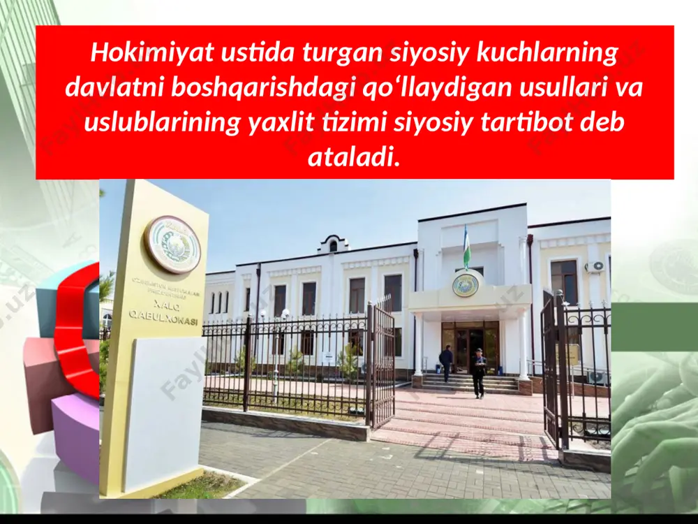 siyosiy tartibot (rejim). davlat organlari. davlat mexanizmi 8-sinf - Page 4