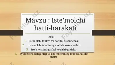 iste’molchihatti-harakati — PPTX