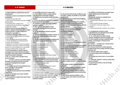 arxeologiya va qadimgi tarix bo‘yicha savollar to‘plami — DOCX