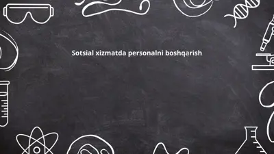 sotsial xizmatda personalni boshqarish — PPTX