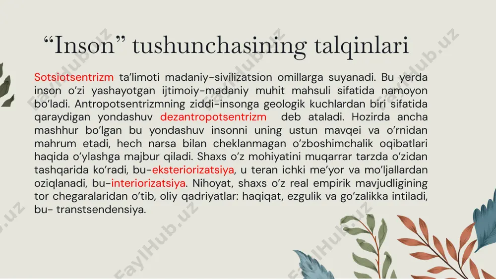 inson falsafasi - Page 5