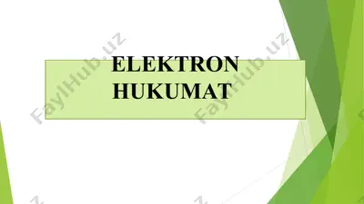 elektron hukumat — PPT