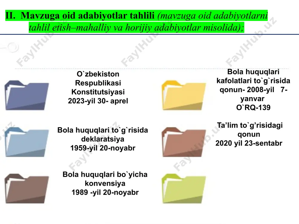 ar. ular bilan birgalikda ,,zakovat ‘’oyinlarini tashkil etish, taqdimotlar,videoroliklar yaratish.yaratilgan videoroliklar va taqdimotlarni kundalik com platformasiga joylab borish. maktab direktori mmibdo’ sinf raxbarlari zakovat koordinatori informatika o`qituvchisi tarix-huquq fani o`qituvchisi xar hafta o`quvchilarda sog`lom raqobat muhiti shakllanadi,huquqiy savodxonli,akt savodxonligi oshadi,o`quvchilarni yangi g`oyalar izlab topishga,mustaqil fikrlashga undaydi. kundalik com platformasiga joylash orqali ota-onalarni ham maktab hayotiga jalb etishga erishiladi. 11 xulosa 12 e’tiboringiz uchun rahmat image3.png image4.png image5.png image6.png image7.jpeg image8.png image9.png image10.jpeg image11.png image12.jpeg image13.png image14.jpeg image15.jpeg image16.png /docprops/thumbnail.jpeg