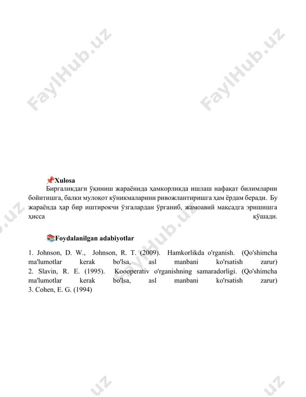 hammakorlikda o'rganish bo‘yicha taqdimot - Page 5