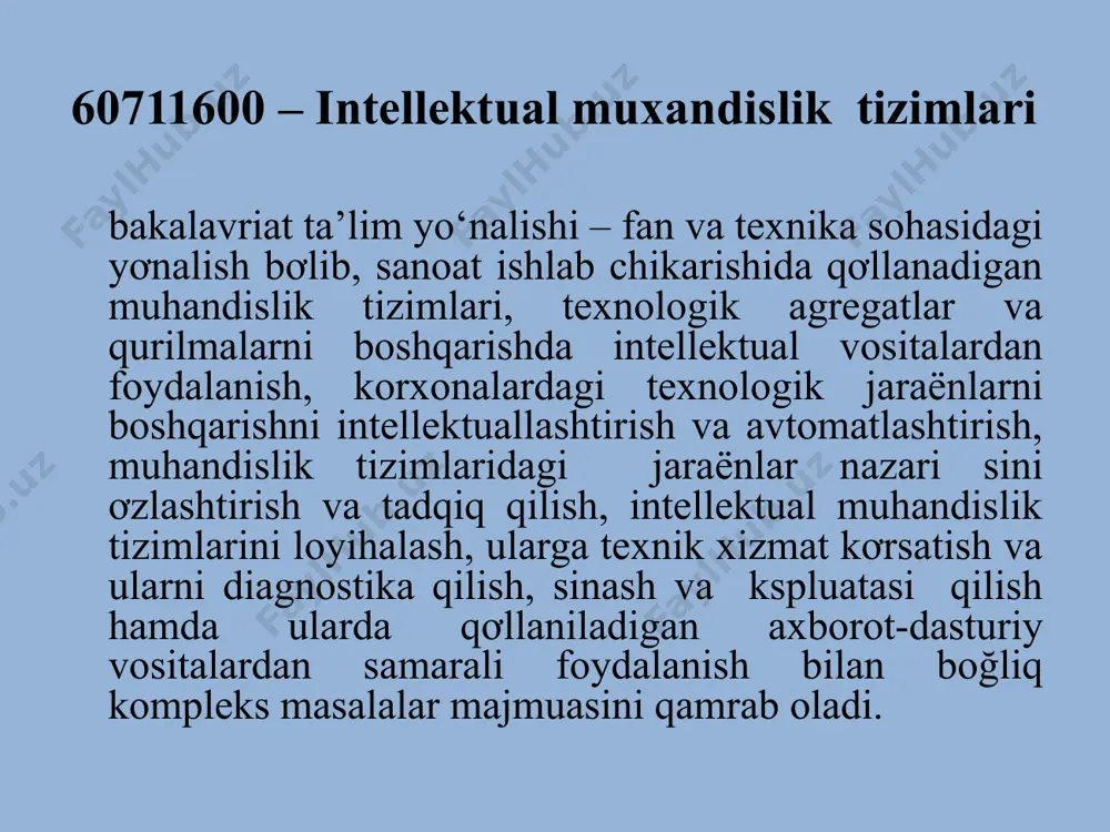 alari tomonidan belgilanadi. european credit transfer and accumulation system (ects) kredit-modul tizimida bir yillik kreditlar miqdori 60 tani tashkil etadi. bir o`quv yili 2 semestrdan iborat ekanligini hisobga olsak, talaba o`qishi davomida har semestr 30 kredit to`plab borishi zarur. bakalavr dasturi odatda 4 yil ekanligini hisobga olsak, talaba ushbu darajani qo`lga kiritish uchun jami 240 kredit, magistratura (agar 2 yillik bo`lsa) dasturini tugallash uchun esa 120 kredit to`plami kerak bo`ladi. talaba esa har semestr, o`quv yilida muayyan miqdorda kreditlar to`plab borishi va tegishli miqdordagi kreditlarni to`plagandan so`ng unga bakalavr yoki magistratura darajasi berilishi belgilanadi. kreditlar shunchaki raqamlar emas. har bir kredit talaba bajarishi kerak bo`lgan ma`lum miqdordagi o`qish yuklamasini va talaba buning natijasida muayyan o`qish natijalariga erishganligini bildiradi. ya`ni, ects kredi-modul tizimi tarkibi ikki zaruriy elementdan iborat: a) o`qish yuklamalari va b) o`qish natijalari. talaba shu elementlarni bajargandagina o`sha fan bo`yicha belgilangan miqdordagi kreditlarni qo`lga kiritishi mumkin. kredit-modul tizimida o`qish …