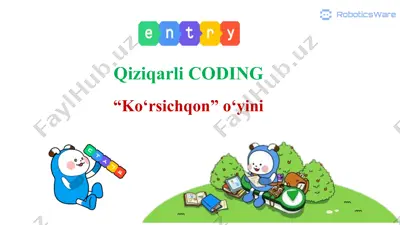 "qiziqarli coding" — PPTX