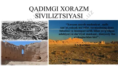 qadimgi xorazm siviliztsiyasi — PPTX