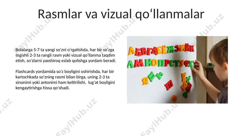 boshlangʻich sinflarda soʻz boyligini rivojlantirish metodikasi - Page 5
