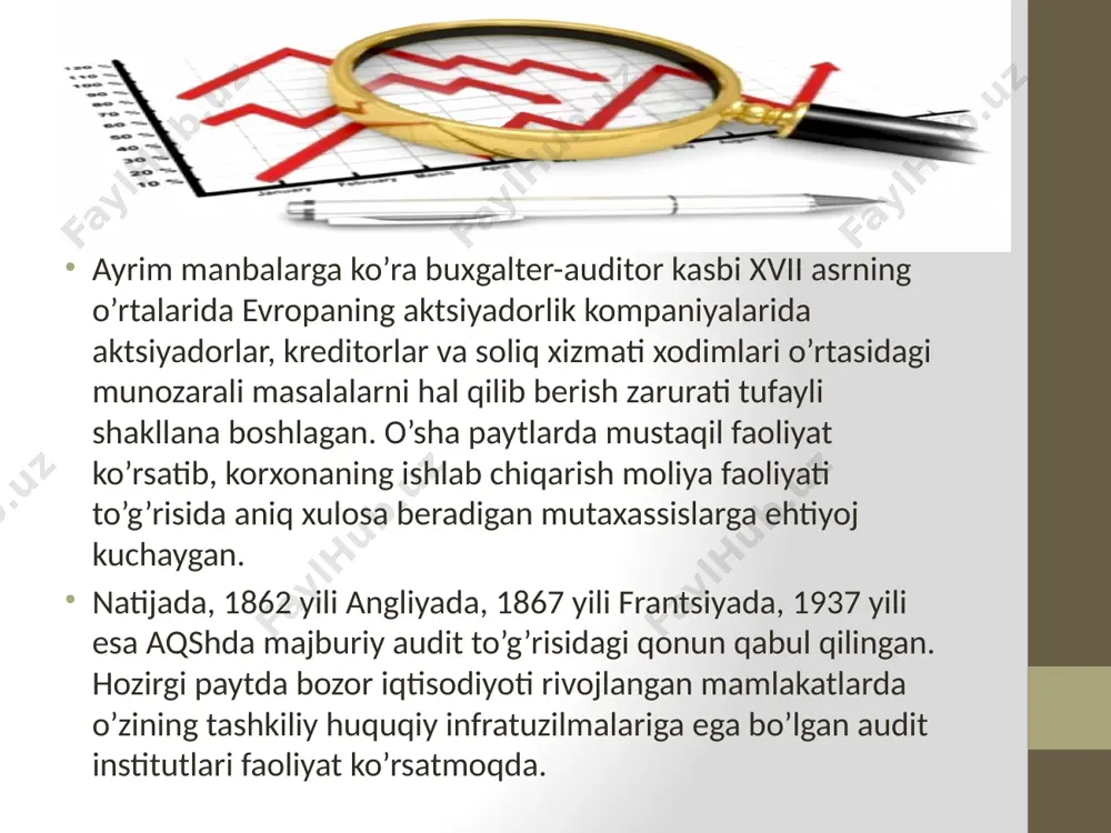 auditning paydo bo’lishi va rivojlanishi - Page 5