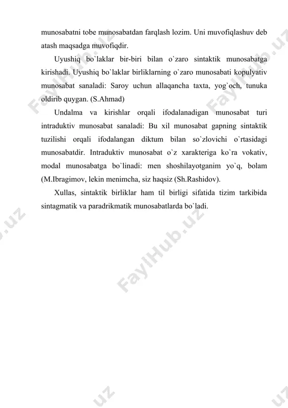 sintaktik munosabatlar va ularning ifodalanishi - Page 5