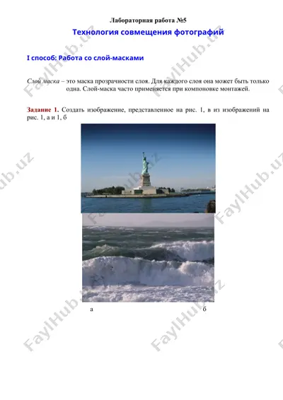 tekhnologiya sovmestcheniya fotografii — DOC