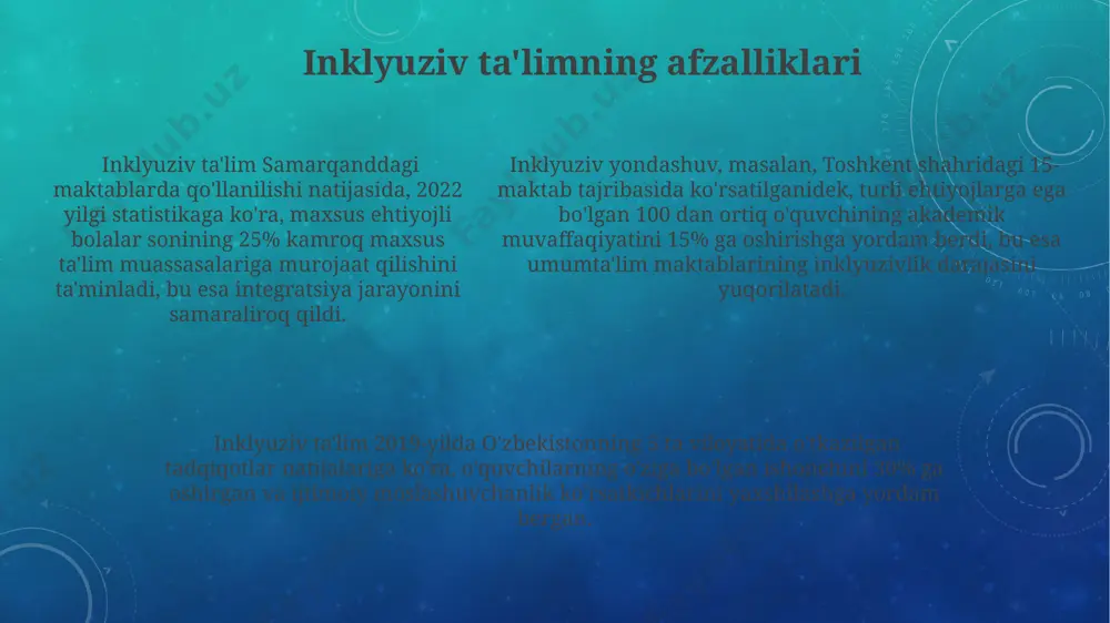 inklyuziv va integratsiyalashgan ta'lim haqida taqdimot - Page 5