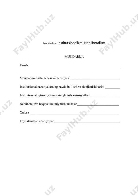 massasini kamaytiradi. foiz stavkalari pasayganda, kreditlar qiymati pasayadi. odamlar ko'proq kredit olishlari va faol ravishda pul sarflashlari mumkin, shu bilan iqtisodiyotni rag'batlantiradilar. umuman olganda, pul-kredit siyosatini cheklovchi yoki kengaytiruvchi deb ta'riflash mumkin. birinchi holda, fed federal mablag'lar stavkasini oshirish yoki pul massasini kamaytirish orqali inflyatsiyani pasaytiradi. kengaytirilgan pul-kredit siyosati pul massasining tez o'sishiga yoki qisqa muddatli foiz stavkalarining pasayishiga asoslanadi. monetarizm tarixi - monetarizm xx asrning 70-yillarida gullab-yashnagan. bu o'n yil inflyatsiyaning o'sishi va iqtisodiyotning sekinlashishi bilan birga keldi. monetarizm nazariyasi aqsh va buyuk britaniyadagi vaziyatni yaxshilashga qaratilgan edi. 1979 yilda amerikada inflyatsiya eng yuqori ko'rsatkichga — 20% ga etdi. federal rezerv amaldagi strategiyani o'zgartirishga qaror qildi. keyingi yillarda ko'plab iqtisodchilar monetarizmga qarshi chiqishdi. buning sababi pul massasi ko'rsatkichlari va inflyatsiya o'rtasida aniq bog'liqlik yo'qligi edi. bundan tashqari, ushbu nazariya keyingi o'n yilliklar davomida aqsh iqtisodiyotida kuzatilgan ko'plab hodisalarni tushuntirishga qodir emasligini isbotladi. hozirgi kunda aksariyat zamonaviy iqtisodchilar pul massasining …