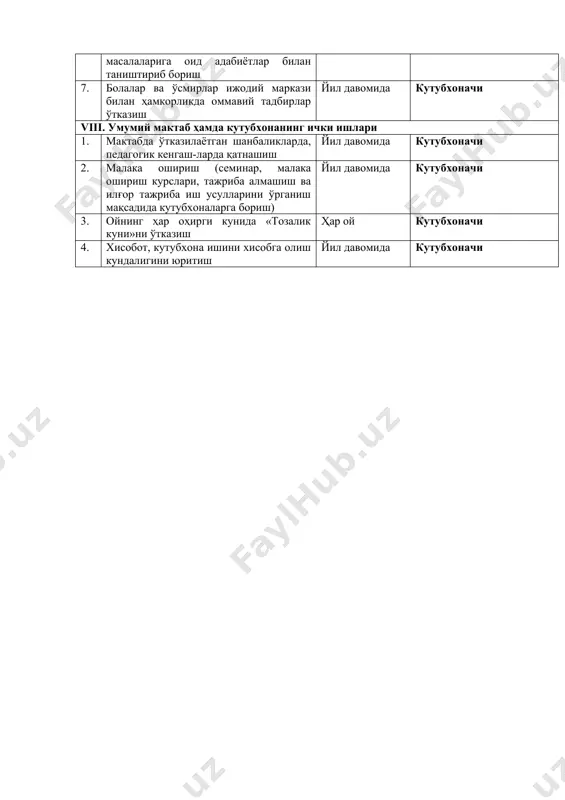 кутубхона ишини режалаштириш - Page 5