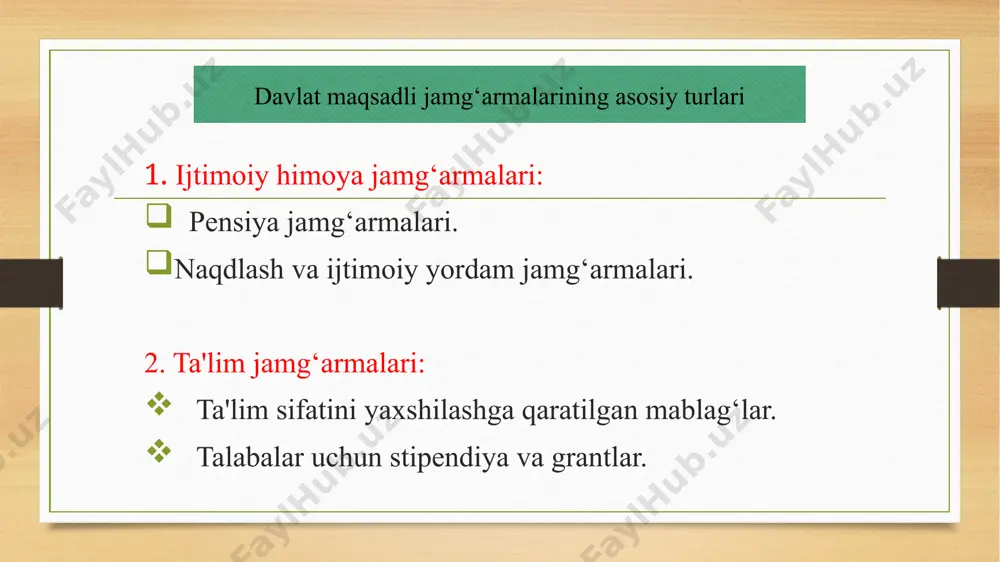 davlat maqsadli jamg'armalari - Page 4