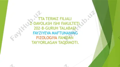 to'g'ri ovqatlanish asoslari — PPTX