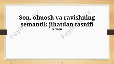 qayin va terak daraxtlari — PPTX