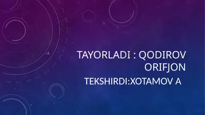 dastlabki audit kelishuvlari – boshlang’ich qoldiqlar — PPTX