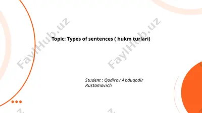 declarative sentences — PPTX