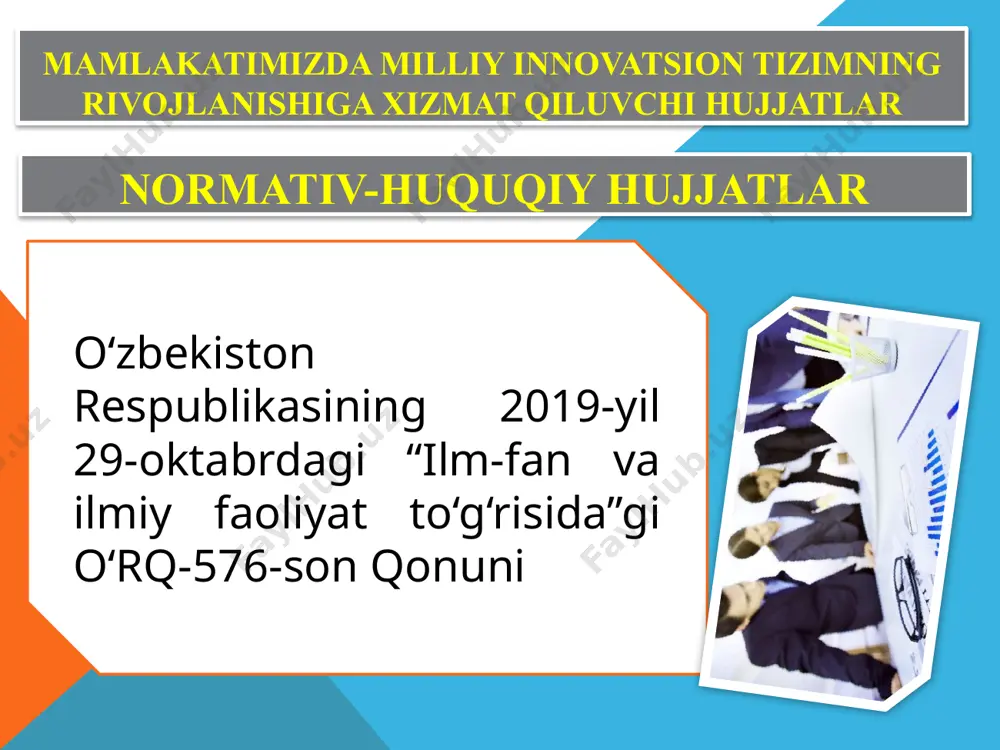 on faolligi. korxonaning boshqaruv va texnologik yangiliklarga tayyor emasligi, korxona rahbariyatining boshqaruv qobiliyatlarining pastligi. tashqi infratuzilmaviy rivojlangan innovatsion infratuzilma, o’rta va kichik korxonalar ulushining yuqoriligi, venchur va innovatsion fondlarning mavjudligi. korxonalar, ilmiy va moliyaviy tashkilotlar o’rtasida chuqur aloqalar yo’qligi, turli ko’rinishdagi innovatsion korxonalarni qo’llab-quvvatlash tizimining rivojlanmaganligi. axborot milliy iqtisodiyotning innovtsion sohasiga zamonaviy axborot texnologiyalarini tatbiq etish. yangi texnologiyalar haqida axborotning etarli emasligi. fan, ta’lim va ishlab chiqarish o‘rtasidagi aloqadorlik dunyoning innovatsiya bo‘yicha peshqadam o‘n davlati janubiy koreya – 87,38 ball germaniya – 87,3 ball finlyandiya – 85,57 ball shveytsariya – 85,49 ball isroil – 84,78 ball singapur – 84,49 ball shvetsiya – 84,15 ball aqsh – 83,21 ball yaponiya – 81,96 ball 10. fransiya – 81,67 ball. innovatsiya mavzusining evolyutsiyasiga innovatsiya mavzusining evolyutsiyasiga keladigan bo‘lsak, adabiyotlar tahlili quyidagi tarixiy bosqichlarni aniqlash imkonini berdi: 1910 - 1930 yy. – nazariyaning fundamental asoslari shakllanishi; 1940 - 1960 yy. – avvalgi davr tayanch …