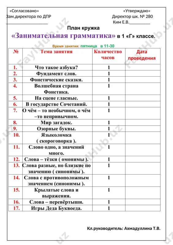 ва разные, но близкие по значению ( синонимы ). урок 14. слова с противоположным значением (синонимы ). урок 15.крылатые слова и выражения. урок 16. слова – перевёртыши. урок 17.игры деда буквоеда. дети должны жить в мире красоты, игры, сказки, музыки, рисунка, фантазии, творчества. этот мир должен окружать ребёнка и тогда, когда мы хотим научить его читать и писать. да, от того, как будет чувствовать себя ребёнок, поднимаясь на первую ступеньку лестницы познания. что он будет переживать, зависит весь его дальнейший путь к знаниям. в. а. сухомлинский. дидактический материал разработан в соответствии с учебной программой факультативных уроков по занимательной грамматике. он поможет сделать учебный процесс интересным и увлекательным делом для первоклассников. в работе с детьми применяем основной метод обучения – игру, как ведущую деятельность этого возраста. с помощью игры делаем обучение радостным, увлекательным, жизненно важным делом. дети очень активны в игре. они настойчиво ищут ход решения, который ведёт к результату. ребёнку …