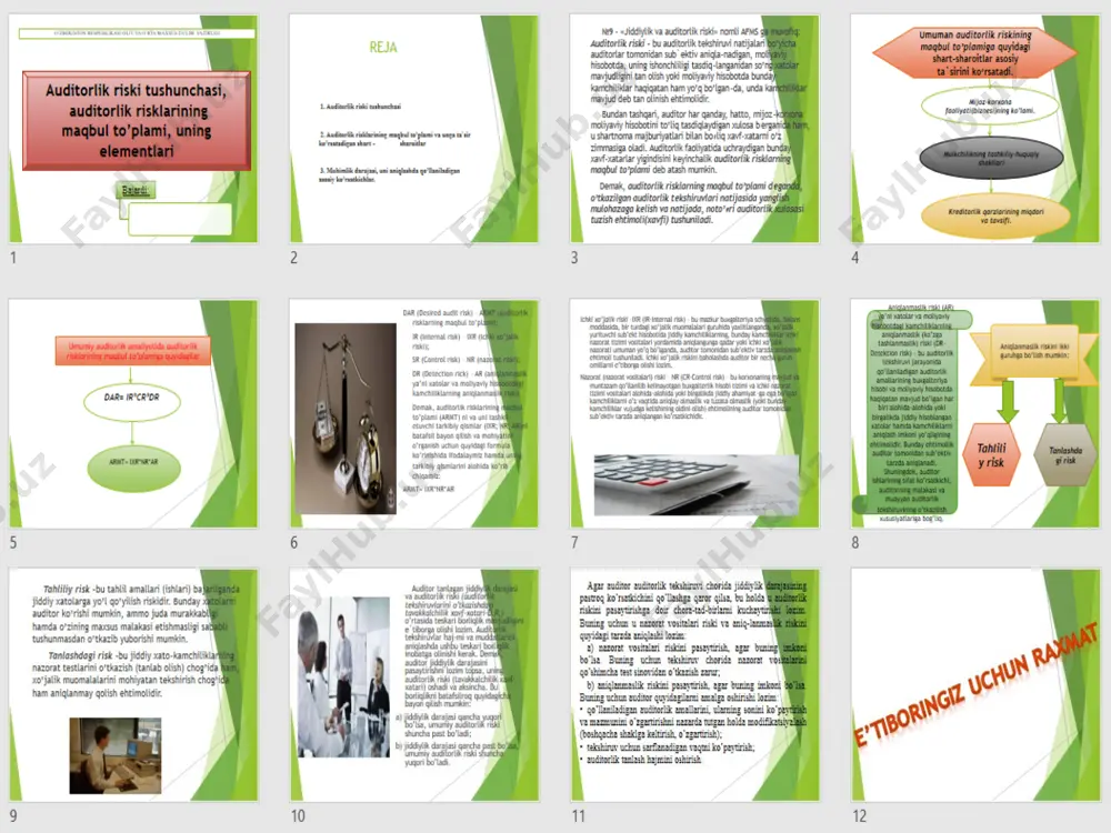 auditorlik riski tushunchasi - Page 3
