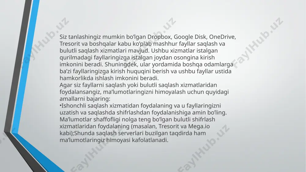 fayllarni havfsiz saqlash - Page 3