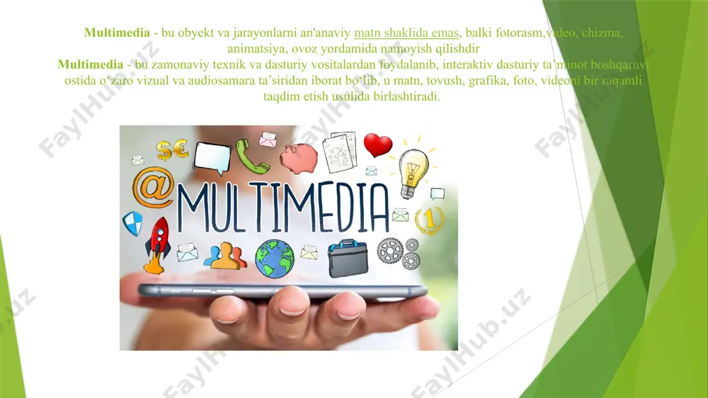 multimediya va multimediya texnologiyalari tushunchasi - Page 4