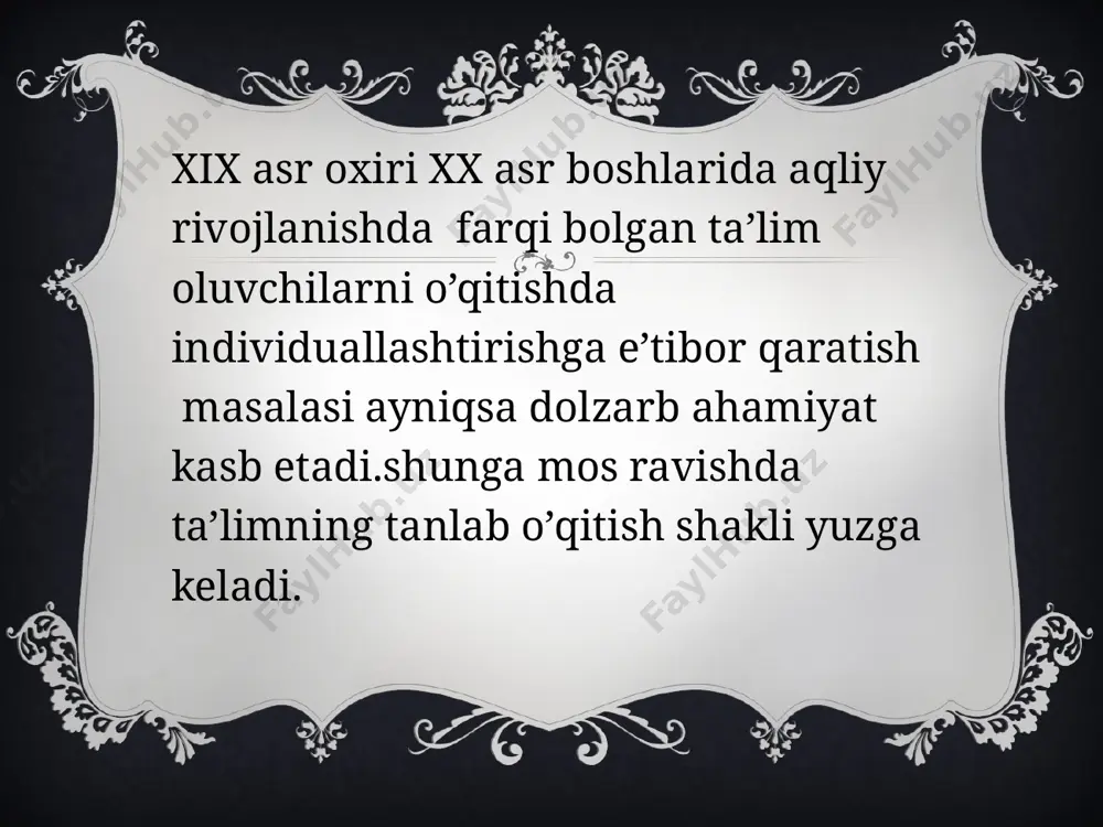 ningdek, mamlakatdagi tayanch oliy oʻquv yurtlari uchun oʻziga xos oʻquv rejasiga ega boʻlishga ruxsat etilgan. oʻquv rejasining umumiy va majburiyligi taʼlim tizimi bosqichlarining uzluksizligini, jamiyatning barcha aʼzolariga ilm olishning bir xil imkoniyatlarini taʼminlaydi. oʻquv dasturi — taʼlim tizimidagi har bir oʻquv fanining mazmuni va oʻtilish tartibini, oʻquvchilar tomonidan oʻzlashtirilishi lozim boʻlgan bilim hamda koʻnikmalar hajmini belgilab beradigan rasmiy pedagogik hujjat. oʻzbekistonda oʻquv dasturi tegishli vazirliklar qoshidagi ilmiy metodik kengashlar tomonidan tasdiqlanadi. etiboringiz uchun raxmat !!! image3.png image4.jpeg image2.png /docprops/thumbnail.jpeg