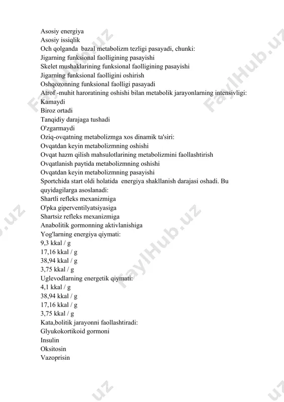 uglevod oksidlanishining nafas olish koeffitsienti - Page 4
