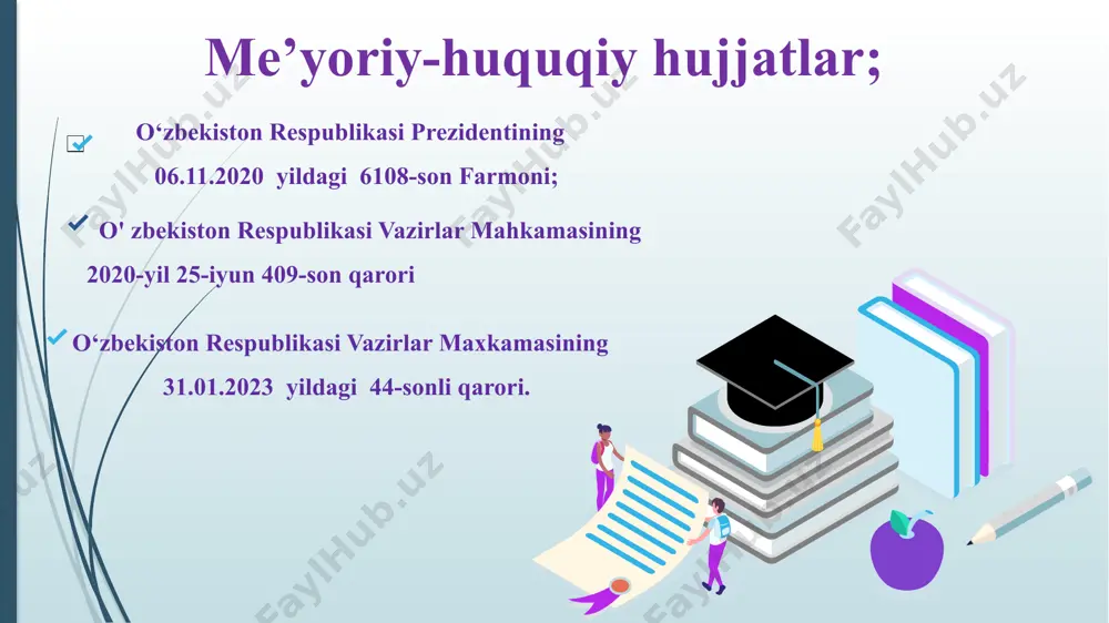 xil tanlovlar va so‘rovnomalarda jamoatchilik fikrini o‘rganishda doimiy ravishda taxlil va statistikalarni tez va oson qilib borish imkoniyatiga ega bo‘lamiz. rahbarning maktab boshqaruvida raqamli texnologiyalardan samarali foydalanishi bo‘yicha aniq rejalar bo‘lishi kerak. treninglar va malaka oshirish kurslari: o`qituvchilarni raqamli texnologiyalar bilan ishlash bo`yicha muntazam o`qitish. 1 2 takliflar chora-tadbir rejasi t/r muammo muammoning amalga oshirish mexanizmi mas’ullar muddati kutilayotgan natija 1 maktab uchun maxsus raqamli boshqaruv platformasini tanlash yoki ishlab chiqish, maktab rahbariyati uchun avtomatlashtirilgan hisobot tizimlarini tatbiq etish tizimning texnik talablarini ishlab chiqish maktab direktori o‘quv yili davomida maktabdagi barcha ma’lumotlar bir joyda to`planib boshqaruvning shaffofligi oshadi. rahbarning qaror qabul qilish jarayoni tahliliy ma’lumotlar asosida tez va to`g`ri amalga oshiriladi 2 chorakda bir marta barcha xodimlar uchun raqamli ta’lim bo`yicha yetuk mutaxassislar yordamida seminar-treninglar o`tkazish. kadrlar o`qitish dasturini tayyorlash, it mutaxasislari bilan hamlorlikni yo`lga qo`yish. har bir xodimning bilim darajasini baholash va natijalariga ko`ra rag`batlantirish maktab direktori o‘ibdo‘, mmibdo‘ …
