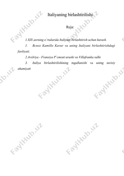 italiyaning birlashtirilishi — ZIP