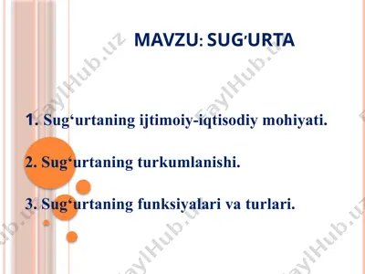 sug’urta — PPTX