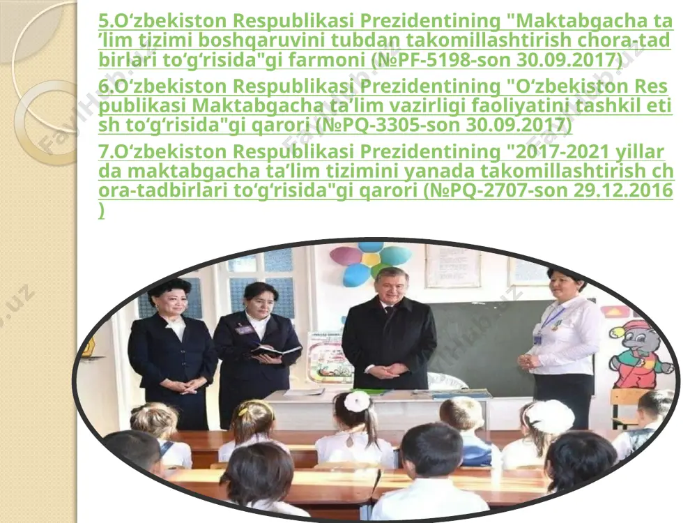 lik, kattalarga xurmat bilan qarash, tabiatga qiziqish, kuzatuvchanlik, o‘simlik va hayvonlarga g‘amxo‘rlik bilan qarash, mehnatsevarlik, kattalarni mehnati natijalarini asrab-avaylash kabi ahloqiy sifatlarni tarbiyalaydi. xalq san’ati, musiqa, ashula, adabiyot, tasviriy san’atni bilish, san’atga muhabbat tarbiyachini madaniyatli qiladi, bolalar bilan olib boradigan ishida yordam beradi. pedagog kerakli bilim, malaka va ko‘nikmalarni ma’lum bir izchillik bilan egallab borsagina bolalarni tarbiyalash va ularga ta’lim berish ishida yaxshi natijalarga erishadi. tarbiyachi o‘z kasbining mohir ustasi bo‘lish uchun maxsus tayyorgarlik ko‘rishi kerak. u quyidashi shartlarga amal qilishi kerak: 1. pedagog yosh avlodni tarbiyalash uchun yuqori ma’lumotli, kerakli bilimlarni egallab, kerakli adabiyotlarni tanlay oladigan, ilmiy adabiyotlar bilan ishlay oladigan, ilg‘or tajribali pedagoglarning tajribasini o‘rganib, o‘z ishiga tadbiq eta oladigan kishi bo‘lishi kerak. 2. pedagog bolalarni kuzata oladigan, ularning xulqi, xatti-harakati sabablarini to‘g‘ri tahlil qilib, unga ijobiy ta’sir etuvchi vositalarni topa olishi kerak. 3. yosh avlodni kerakli bilim, malaka, ko‘nikmalardan xabardor qilish uchun pedagogning nutqi ravon, aniq, mantiqiy, …