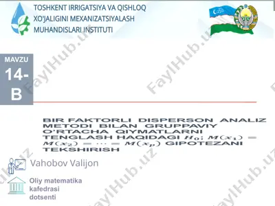 o'g'it turini ta'sir ettirish jadvali — PPTX