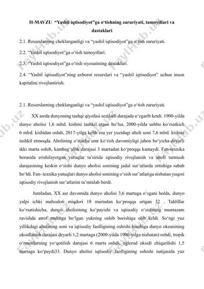yashil iqtisodiyot — PDF
