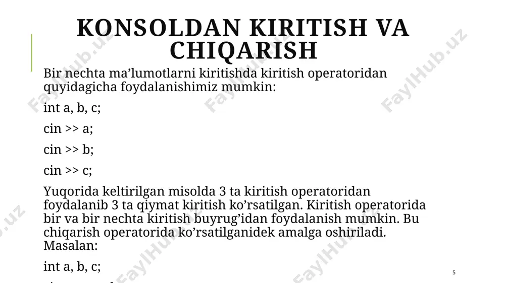 dasturlash tillarining tuzilmasi - Page 5
