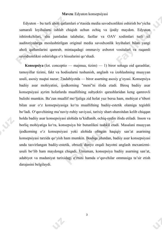 siga taʼsir etish darajasini belgilaydi. mavzu: post-haqiqat nima post-haqiqat yoki post-haqiqat deganda ob'ektiv va real faktlar jamoatchilik fikrini shakllantirishda shaxslarning his-tuyg'ulari va e'tiqodlariga qaraganda kamroq ishonchga yoki ta'sirga ega yoki ijtimoiy pozitsiyani aniqlash. boshqacha qilib aytganda, haqiqatdan keyingi haqiqat haqiqatni ataylab buzishdir. u shaxsiy his-tuyg'ular yoki e'tiqodlar faktlardan ko'ra ko'proq ta'sir ko'rsatadigan faktlarni ko'rsatish uchun ishlatiladi. ushbu atama neologizm, ya'ni bu so'z bizning tilimizda yaqinda, taxminan 1992 yilda ingliz tilida paydo bo'lgan so'zdir haqiqatdan keyin, hissiy yolg'onlarni nomlash uchun. bu ʽpos-pre prefiksi va ʽhaqiqatʼ so'zidan tashkil topgan.mutaxassislar haqiqatdan keyingi atamani so'nggi yillarda yuz bergan turli xil siyosiy voqealar bilan bog'lashadi. post-haqiqat saylov kampaniyalarida, ayniqsa, prezident donald tramp ommaviy axborot vositalarini yolg'on yangiliklarni nashr etishda ayblaganida ishlatilgan uslub sifatida bog'langan. demak, yolg'on haqiqat deb taxmin qilinadi, chunki ular o'zlarini shunday his qilishadi yoki ular haqiqiy deb taxmin qilinadi, chunki katta jamoat ularni haqiqat deb hisoblaydi. xuddi shunday, post-haqiqat ham raqamli madaniyat …