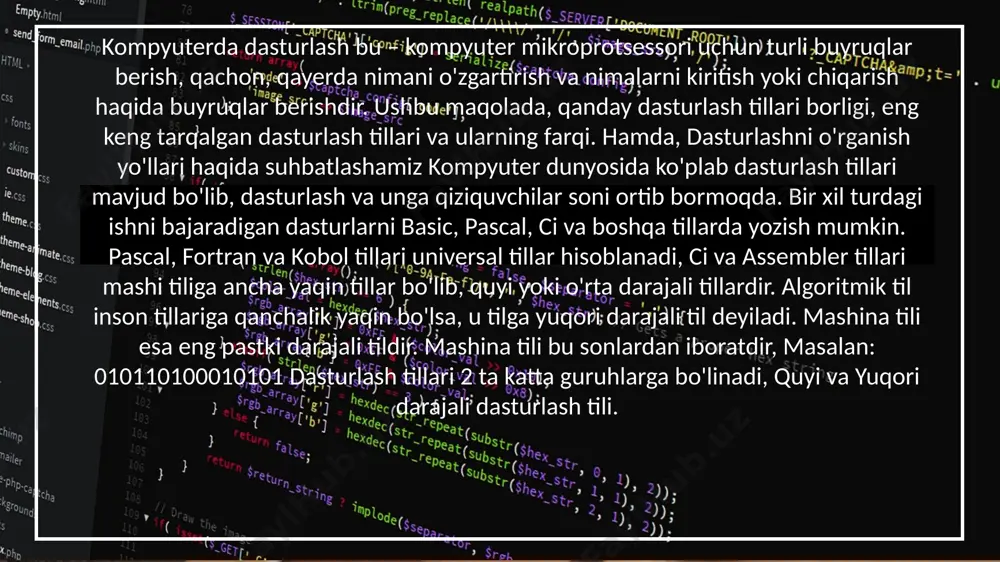styles click to edit master title style edit master text styles second level third level fourth level fifth level click to edit master title style edit master text styles second level third level fourth level fifth level click to edit master title style edit master text styles second level third level fourth level fifth level iqtisodiy muammolarni hal qilish uchun zamonaviy dasturlash tillaridan foydalanish style.visibility ppt_w ppt_h style.rotation style.visibility ppt_x ppt_y style.visibility style.visibility style.visibility style.visibility style.visibility ppt_x ppt_y ppt_x ppt_y style.visibility style.visibility style.visibility style.visibility ppt_w ppt_h style.rotation style.visibility ppt_x ppt_y style.visibility style.visibility style.visibility style.visibility style.visibility ppt_x ppt_y ppt_x ppt_y style.visibility style.visibility style.visibility reja: 1.dasturlash tillar, uning turlari va asoslari 2.c++ dasturlash tili tahlili 3.sun’iy intellekt tillari 4. iqtisodiyotda dasturlash tillarining o’rni va ahamiyati style.visibility ppt_x ppt_y style.visibility ppt_x ppt_y style.visibility ppt_x ppt_y style.visibility style.visibility style.visibility style.visibility style.visibility ppt_x ppt_y style.visibility ppt_x ppt_y ppt_y ppt_x ppt_y style.visibility style.visibility style.visibility style.visibility ppt_x …