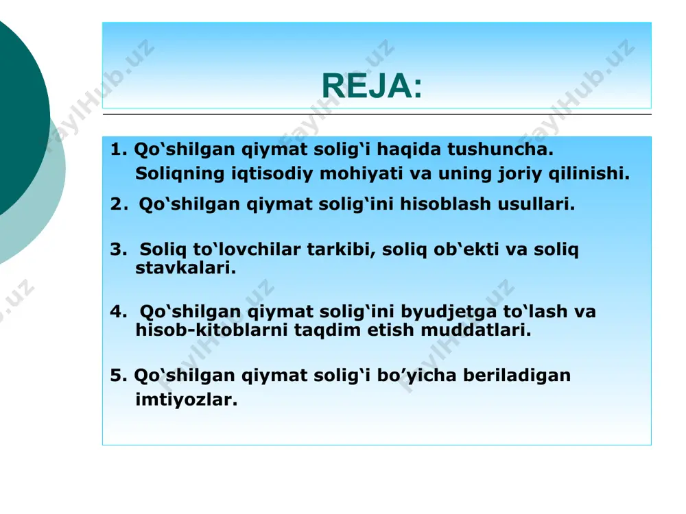 qo'shilgan qiymat solig'i - Page 2