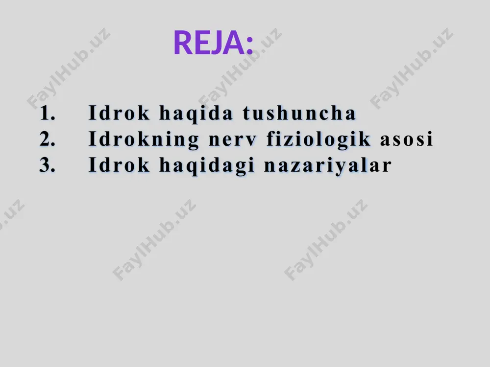 to‘g‘ridan to‘g‘ri idrok qilish nazariyasi konstruktiv idrok nazariyasi insonlar idrok etilgan obrazlarni sezgi va xotira jarayonlarini faollashtirgan holda “konstruksiyalaydilar” to‘g‘ridan to‘g‘ri idrok qilish nazariyasi ijtimoiy muhimdagi ma’lumotlarni qayta ishlaydilar. mavjud eksperimental tadqiqotlarning ko‘rsatishicha tabiiy ob’ektlarning shaklini idrok qilish, murakkab belgilar, chiziqlar, ya’ni sodda geometrik figuralarni o‘zida mujassamlashtiradi. bu belgilar shunday harakterga egaki, ular yordamida istalgan turli ob’ektni yasash mumkin. ob’ektlarning belgilari ayrim geometrik figuralar, ya’ni silindir, konus, parallelopipedlardan tashkil topadi. bunday belgilarni geonlar (neologizm “geometrik ionlar” degan ma’noni anglatadi) deb nomlanadi. bu atama 1987 yilda janubiy koliforniya universiteti professor irvin biderman tomonidan fanga kiritilgan. uning fikricha, 36 geonlar istalgan ob’ektni yasash uchun yetarlidir va inson shu ab’ektlarni anglaydi. geonlar ob’ektlarni anlanadigan belgilari hisoblanadi va shu belgilar majmuasi asosida yaxlit obraz yaratiladi. quyidagi rasmda ob’ektlarning geonlari keltirilgan idrok jarayonida ob’ektni idrok qilish — yetarlicha murakkab jarayon bo‘lib, ma’lumotlarni idrok etish soniyalar ichida amalga oshadi. laboratoriya tadqiqotlari asosida biz ma’lumotlarni idrok qilish …