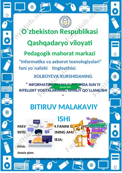 sun'iy intellekt vositalarining amaliy qo'llanilishi — DOCX