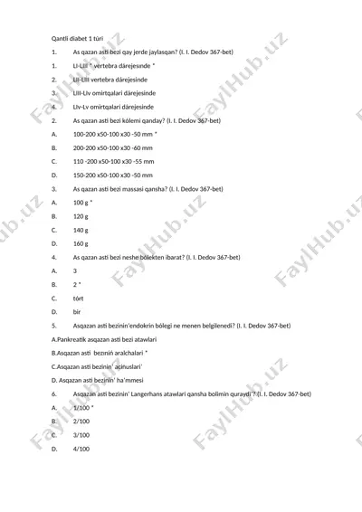 qantli diabet 1 túri — DOCX